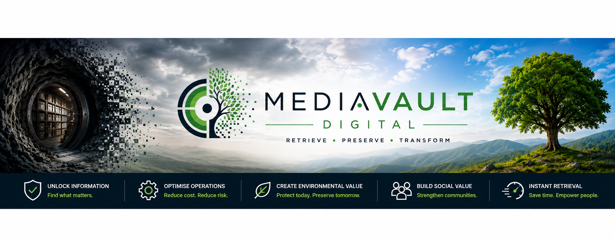 MediaVault Digital transformation banner
